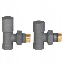 Комплект кранів INVENA  1/2х1/2 графіт CZ-32-K15