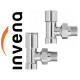 Комплект кранів INVENA  1/2х1/2 хром CZ-30-K15