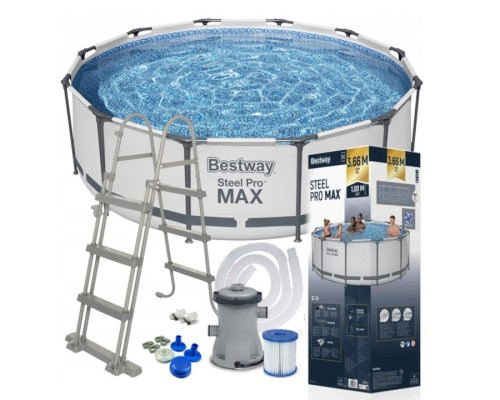 Каркасний басейн Bestway 56418 366x100см  з насосом та драбинкою МОДЕЛЬ СЕЗОНУ 2026