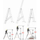 Драбина алюмінієва 3-секційна універсальна HIGHER ML-610 (3х10)
