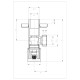 Кран кутовий Invena 1/2x3/4 ZW-49-020 з розеттою