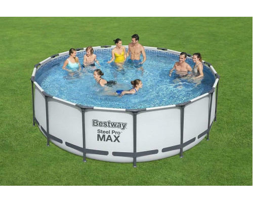 Каркасний басейн Bestway 56438 Steel Pro Max 457х122 см + накриття МОДЕЛЬ СЕЗОНУ 2026 року
