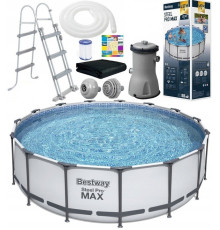 Каркасний басейн Bestway 56438 Steel Pro Max 457х122 см + накриття МОДЕЛЬ СЕЗОНУ 2026 року