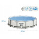 Каркасний басейн Bestway 56438 Steel Pro Max 457х122 см + накриття МОДЕЛЬ СЕЗОНУ 2026 року