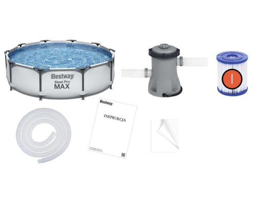 Каркасний басейн Bestway 56408 305x76см + накриття МОДЕЛЬ СЕЗОНУ 2026