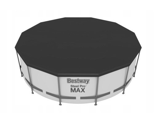 Каркасний басейн Bestway 56418 366x100см  з насосом та драбинкою + накриття МОДЕЛЬ СЕЗОНУ 2026