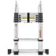 Алюмінієва шарнірна телескопічна драбина двостороння HIGHER 3,8m 150кг ML-2038P