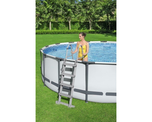 Каркасний басейн Bestway 5612X Steel Pro Max 427х122 см  з насосом та драбинкою+ накриття МОДЕЛЬ СЕЗОНУ 2026
