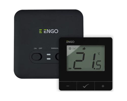 Бездротовий Wi-Fi терморегулятор Engo E20i-B, чорний