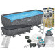 Каркасний басейн Bestway 561KA 549x274x132см пісочний фільтр насос драбина накриття