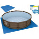 Каркасний басейн Bestway 56709 Rattan 366x100см + накриття та килимок МОДЕЛЬ СЕЗОНУ 2026